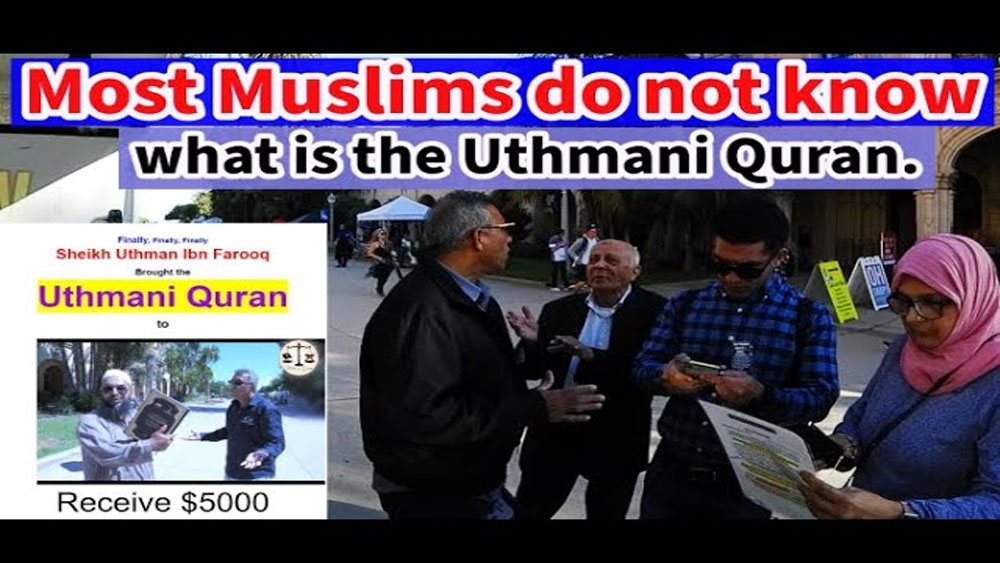 Most Muslims do not know what is the Uthmani Quran. / BALBOA PARK